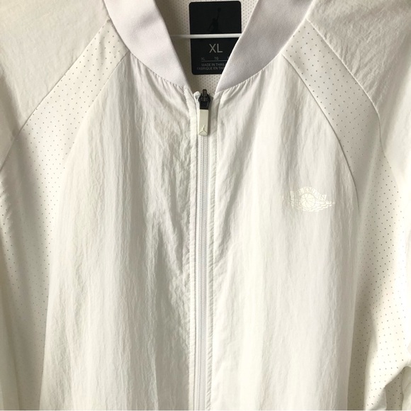 Jordan Other - Air Jordan All White Zip Up Lightweight Windbreaker Jacket Men’s Size - XL